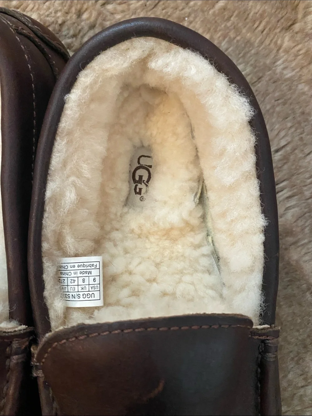 UGG soft leather
